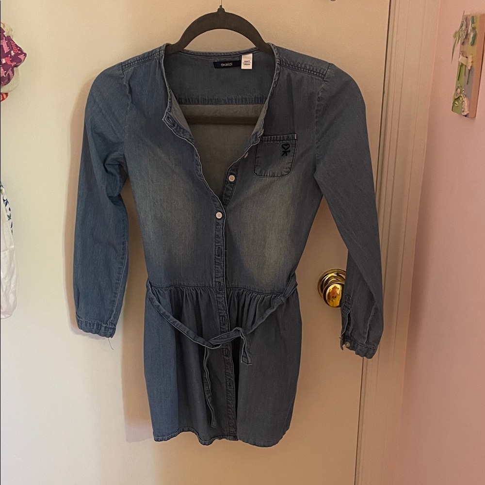 Belgian Kids Casual Denim Dress Like New